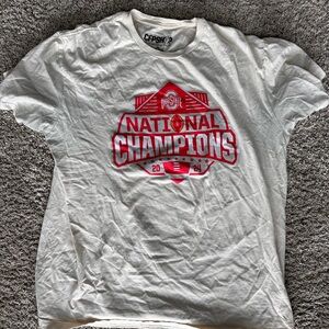 XL Ohio State National Champions White T-Shirt
